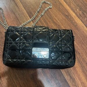 Dior Black Patent Leather crossbody